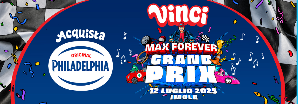 Concorso Philadelphia: vinci il concerto di Max Pezzali!
