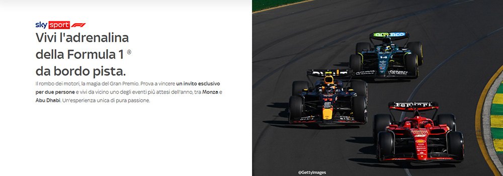 sky extra concorso F1