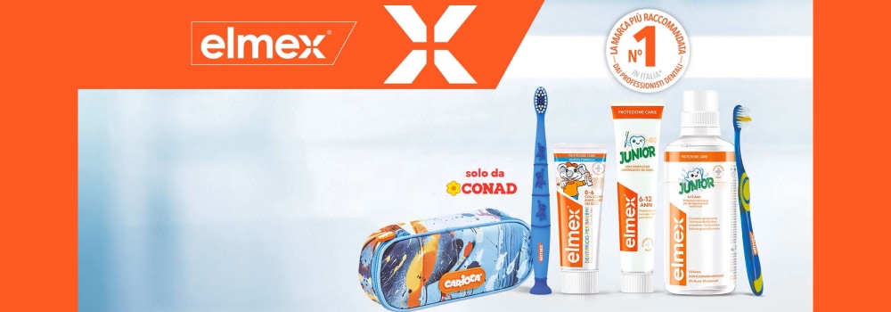 astuccio scolastico colorato premio certo elmex meridol per Conad