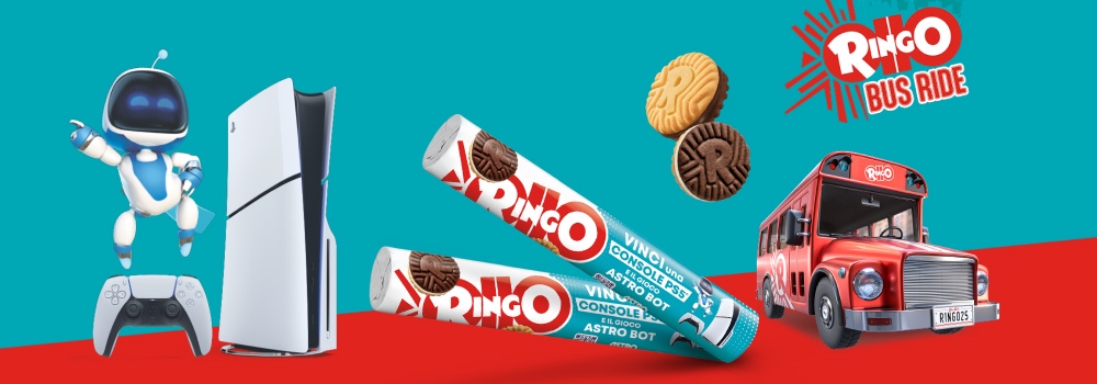 Console PlayStation 5 Slim con gioco Astro Bot premio concorso Ringo Accendi il Divertimento 2025