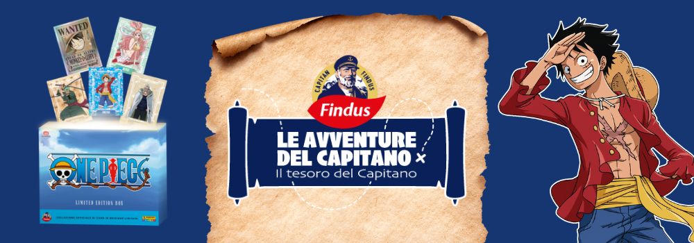 Concorso Findus “Il Tesoro del Capitano”: vinci le esclusive carte One Piece!