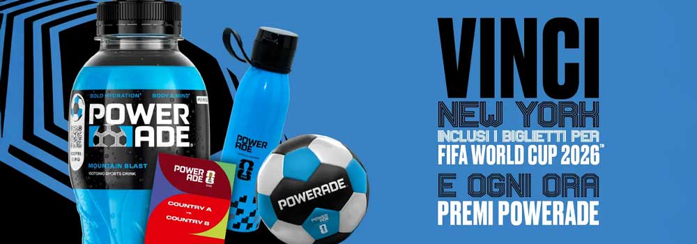 Vinci la FIFA World Cup 26™ con Powerade: Partecipa Subito!