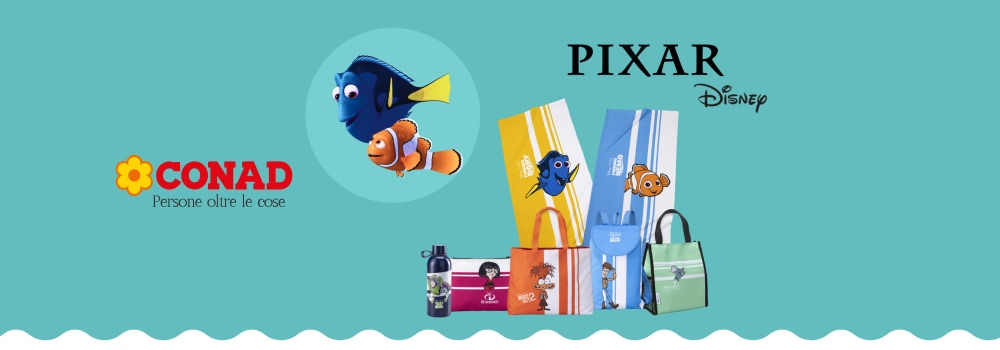 Conad: Colleziona i bollini Disney Pixar e vinci fantastici premi!