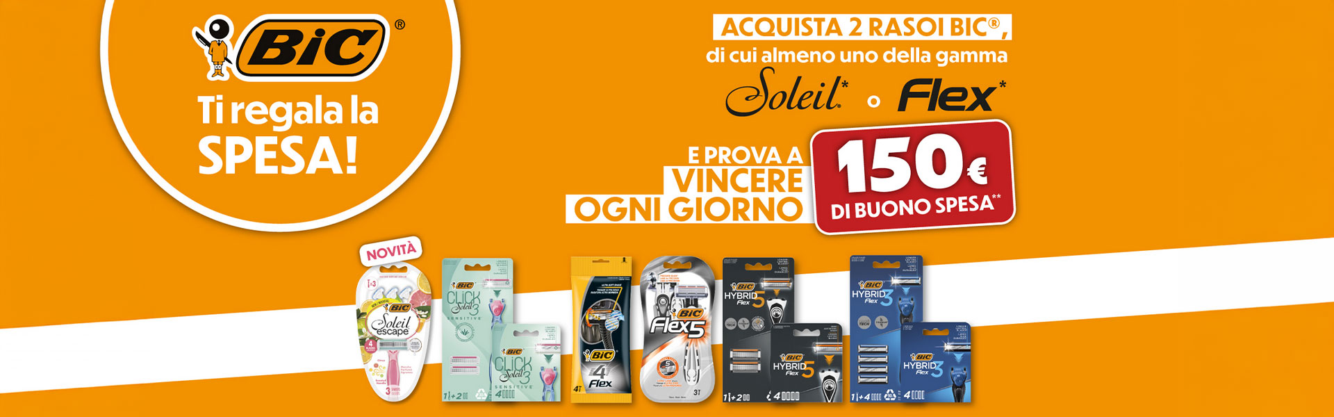 Vinci la spesa con BIC: partecipa al concorso e riempi il carrello!