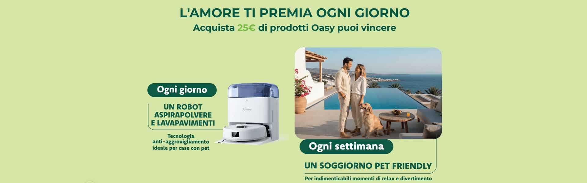 Vinci premi ogni giorno con Oasy: Partecipa a ‘L’amore ti premia ogni giorno’!