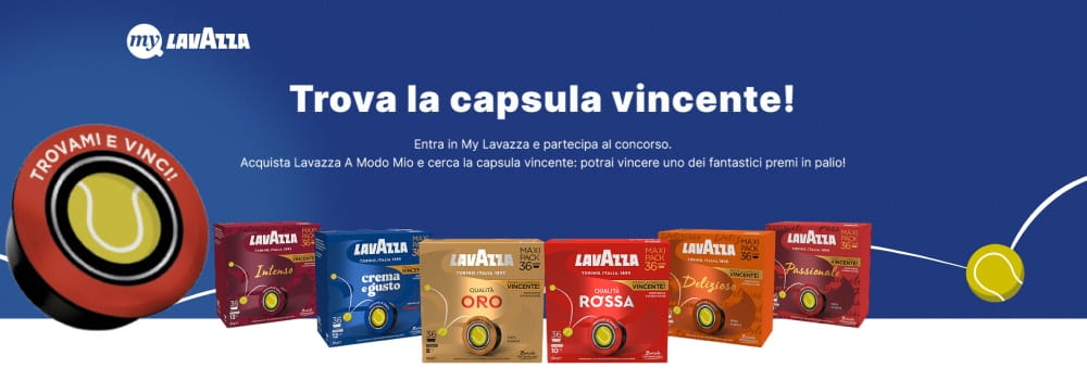 Lavazza concorso: Trova la Capsula Vincente - vinci biglietti Nitto ATP Finals 2026