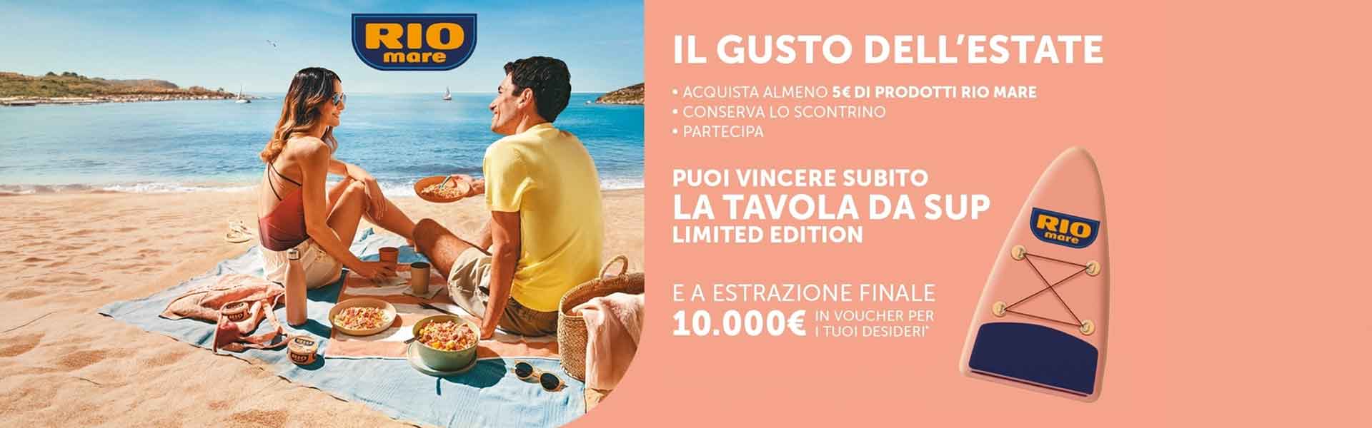Concorso Rio Mare: Vinci Tavole SUP e un Voucher da 10.000€ con “Il Gusto dell’estate”!