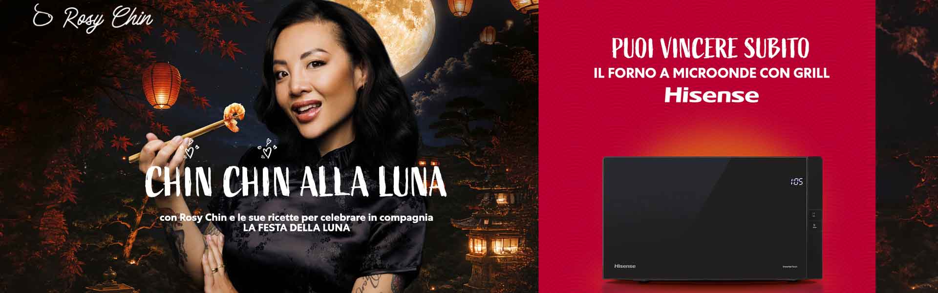 Concorso Suzi Wan Festa della Luna 2026: Vinci 47 Forni a Microonde Hisense
