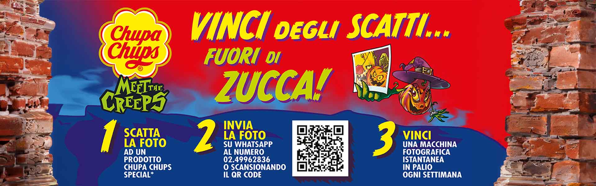 Concorso Chupa Chups Halloween: Vinci 8 Polaroid Now Generation 3