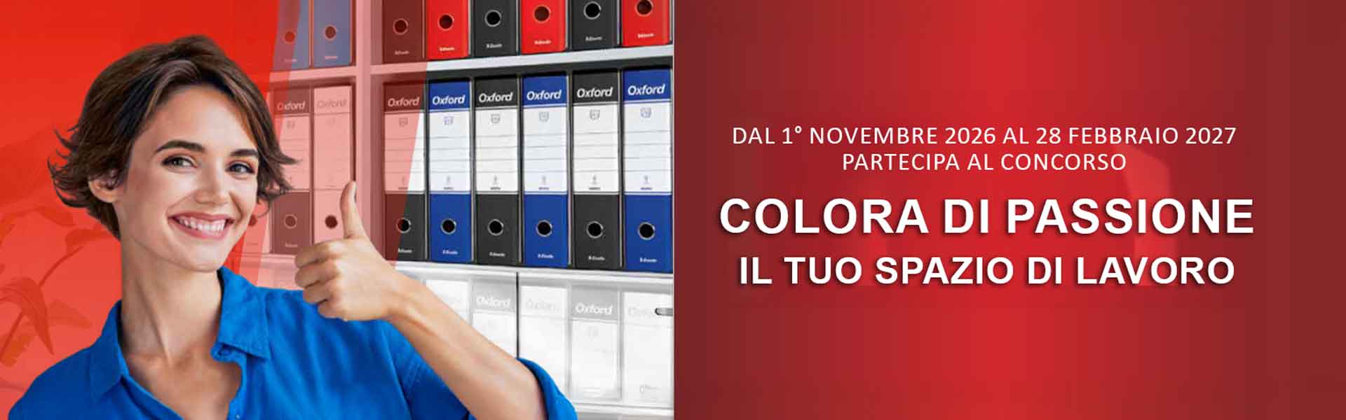 Concorso Acco Esselte: colora di passione il tuo spazio di lavoro e vinci una scrivania Leitz Ergo